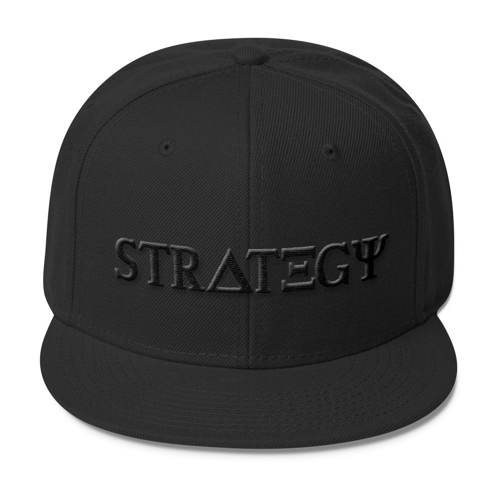 "Strategy" Black Snapback